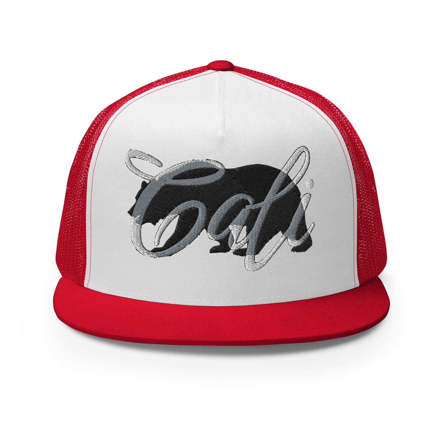 Cali Bear Embroidered Trucker Cap