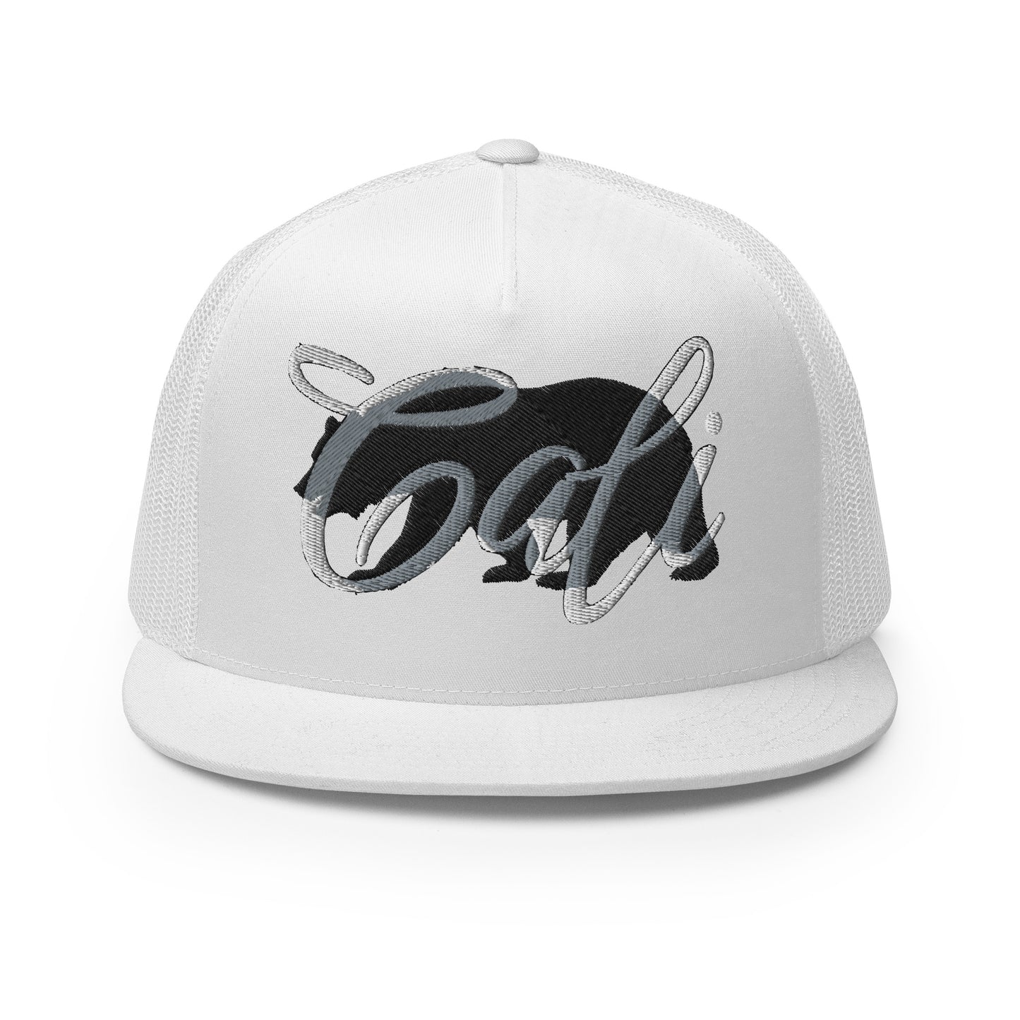 Cali Bear Embroidered Trucker Cap