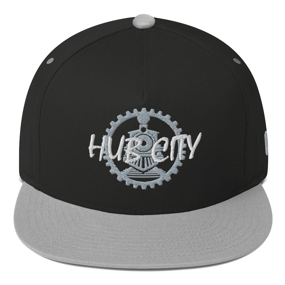 Hub City Embroidered Flat Bill Cap