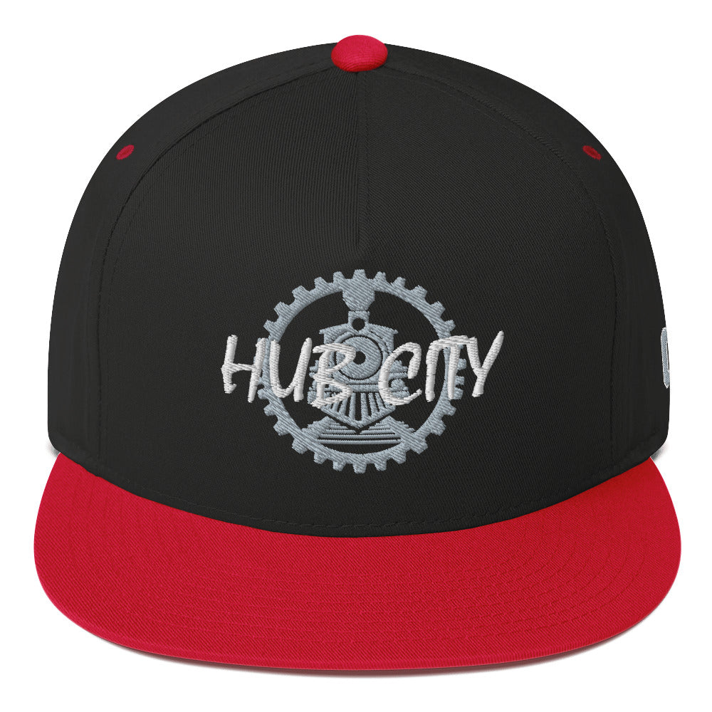 Hub City Embroidered Flat Bill Cap