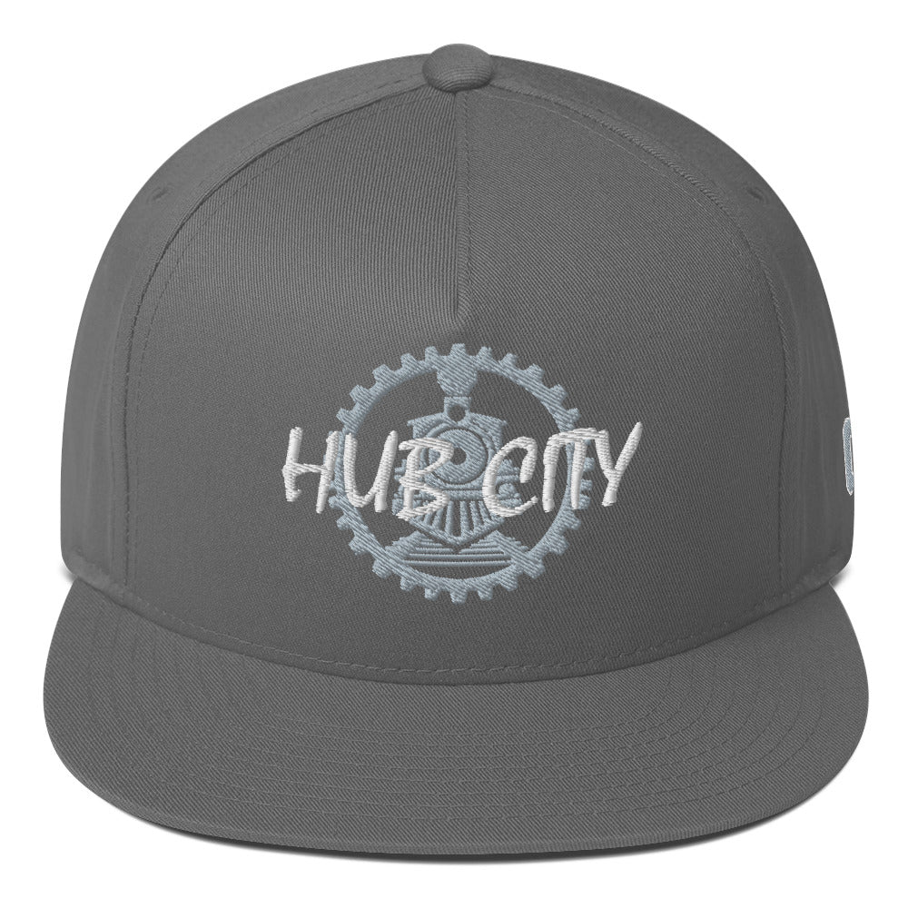 Hub City Embroidered Flat Bill Cap