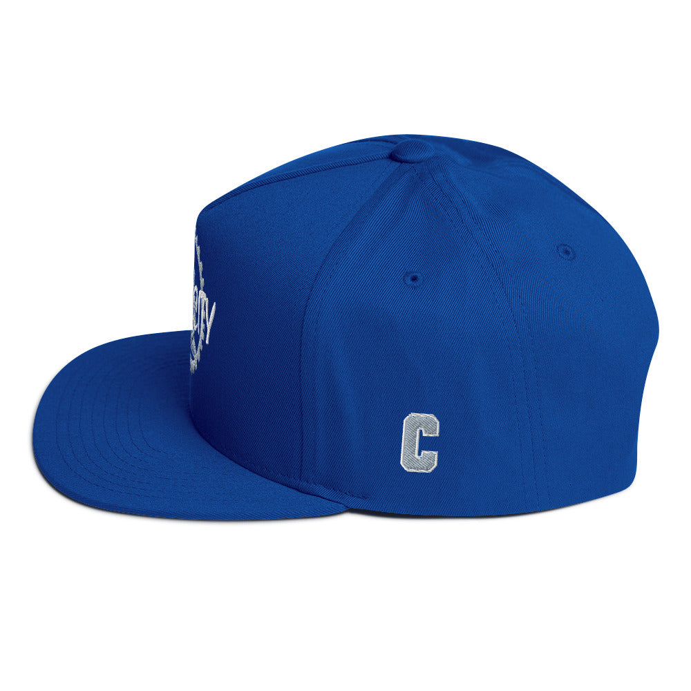 Hub City Embroidered Flat Bill Cap